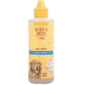 Burt's Bees for Pets Eye Wash Saline Solution for Dogs pH Balanced Pet Care 2 PK